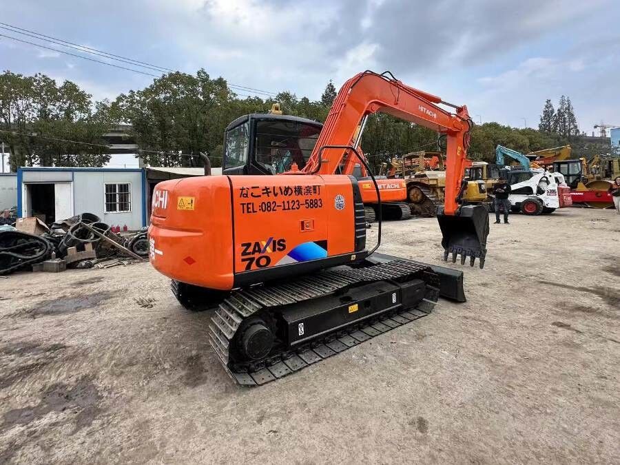 জাপান ব্যবহৃত হিটাচি মিনি এক্সক্যাভেটর 7 টন বিক্রয়ের জন্য সেকেন্ড হ্যান্ড ZX70 Jindongyu যন্ত্রপাতি
