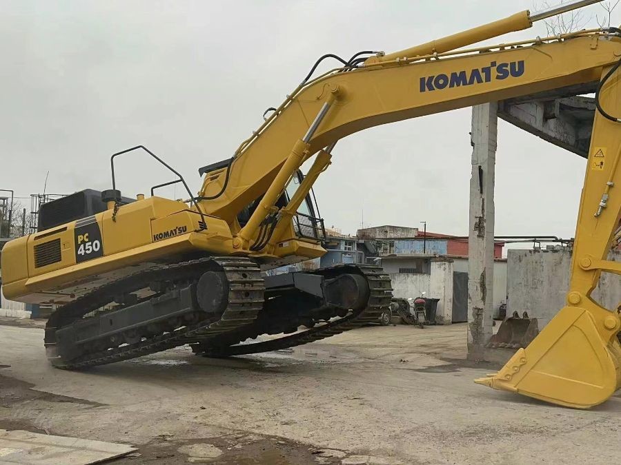 জাপান বিক্রয়ের জন্য ব্যবহৃত Komatsu Excavator সেকেন্ড হ্যান্ড PC450-8 Jindongyu যন্ত্রপাতি