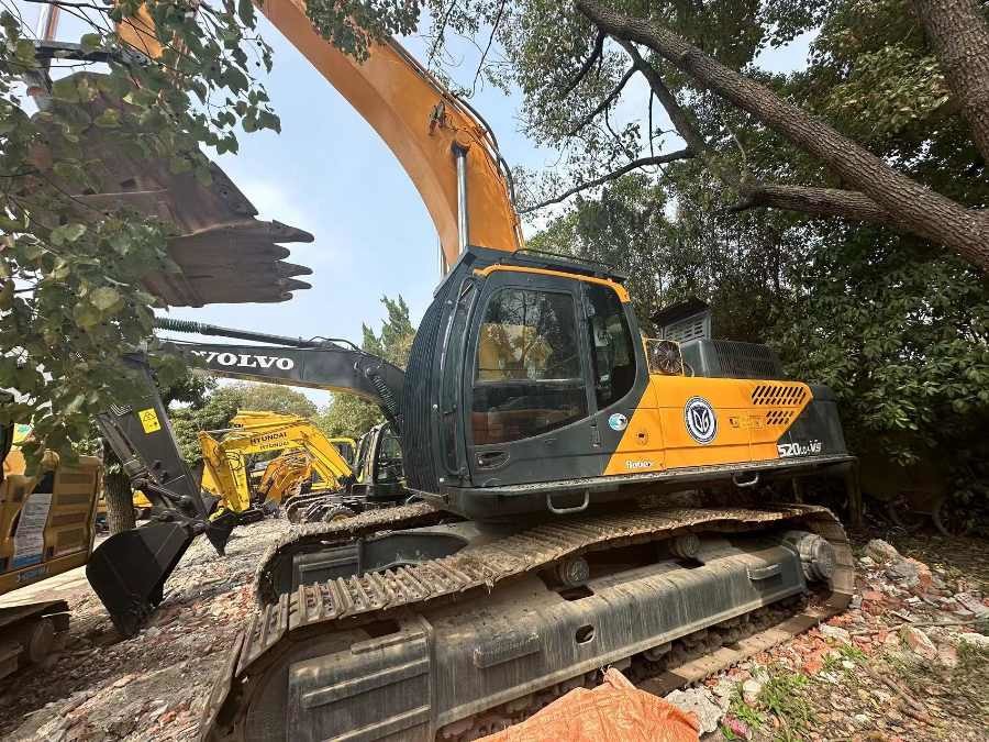 কোরিয়া ব্যবহৃত হুন্ডাই খননকারক বিক্রয়ের জন্য দ্বিতীয় হাতের R520L-9vs Jindongyu যন্ত্রপাতি