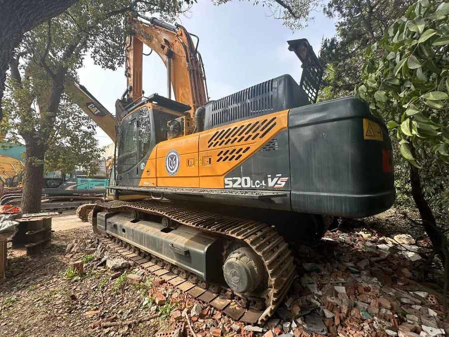 কোরিয়া ব্যবহৃত হুন্ডাই খননকারক বিক্রয়ের জন্য দ্বিতীয় হাতের R520L-9vs Jindongyu যন্ত্রপাতি