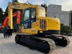 12 টন ব্যবহৃত খননকারী Komatsu PC128us ক্রলার হাইড্রোলিক খননকারী